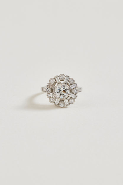 Art Deco Inspired Moonlight Ring
