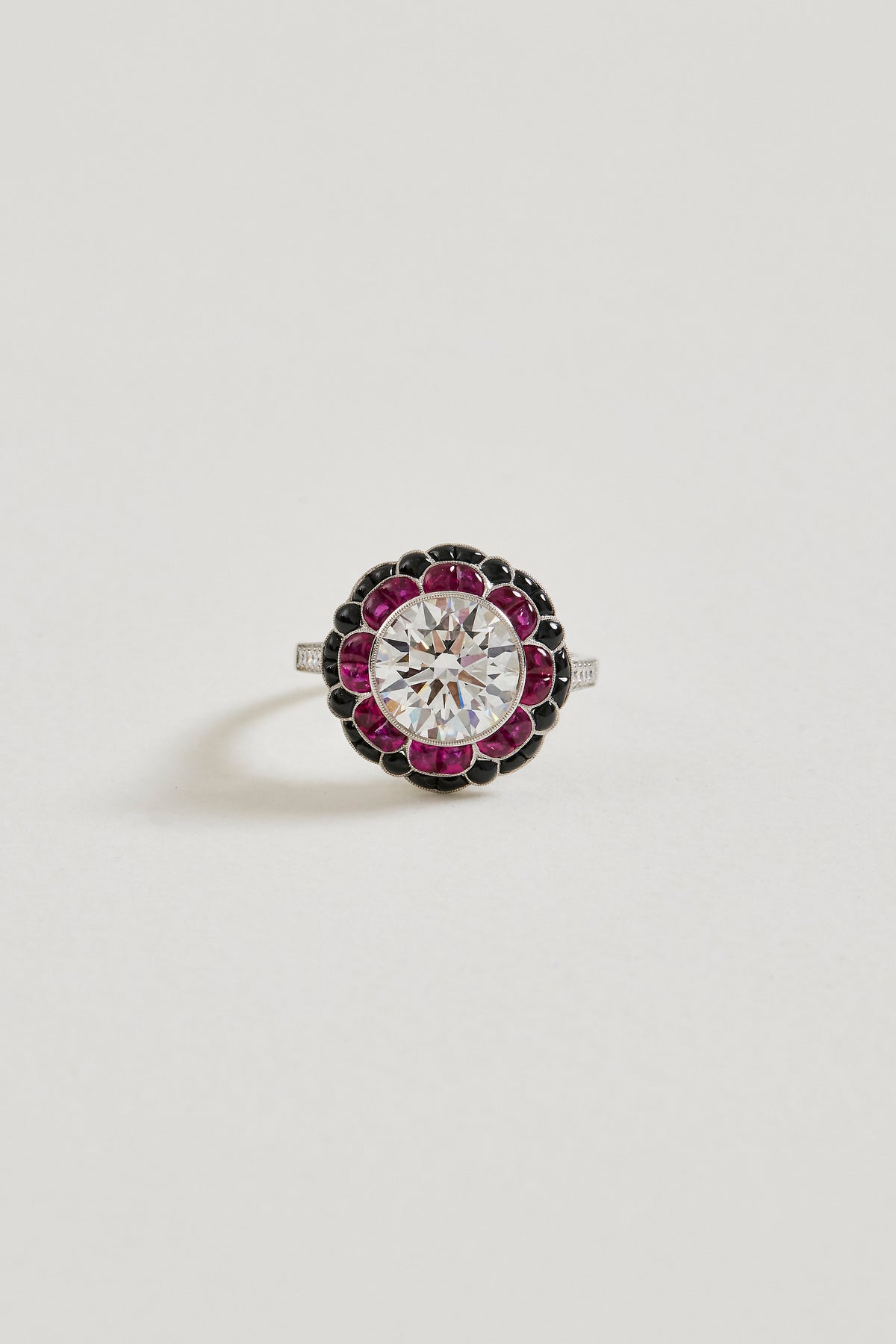Floral Art Deco Design Ring