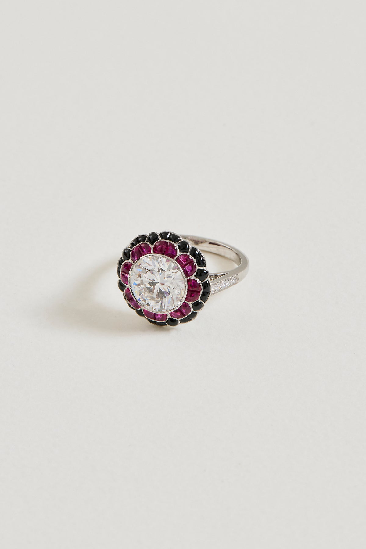 Floral Art Deco Design Ring