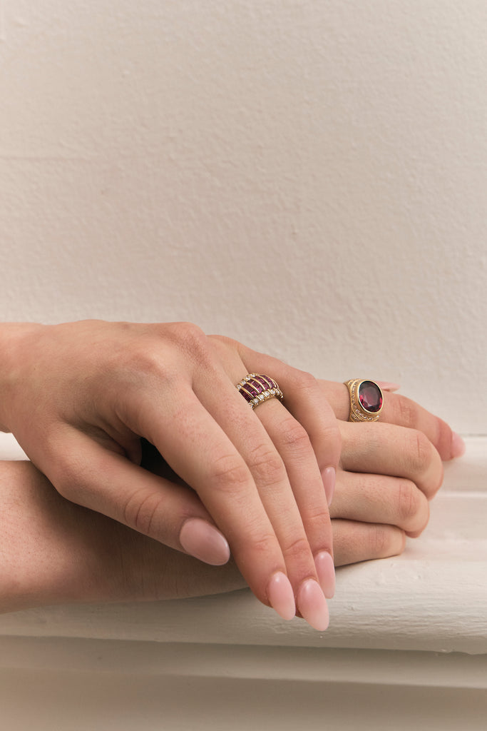 Rubellite Oval Ring