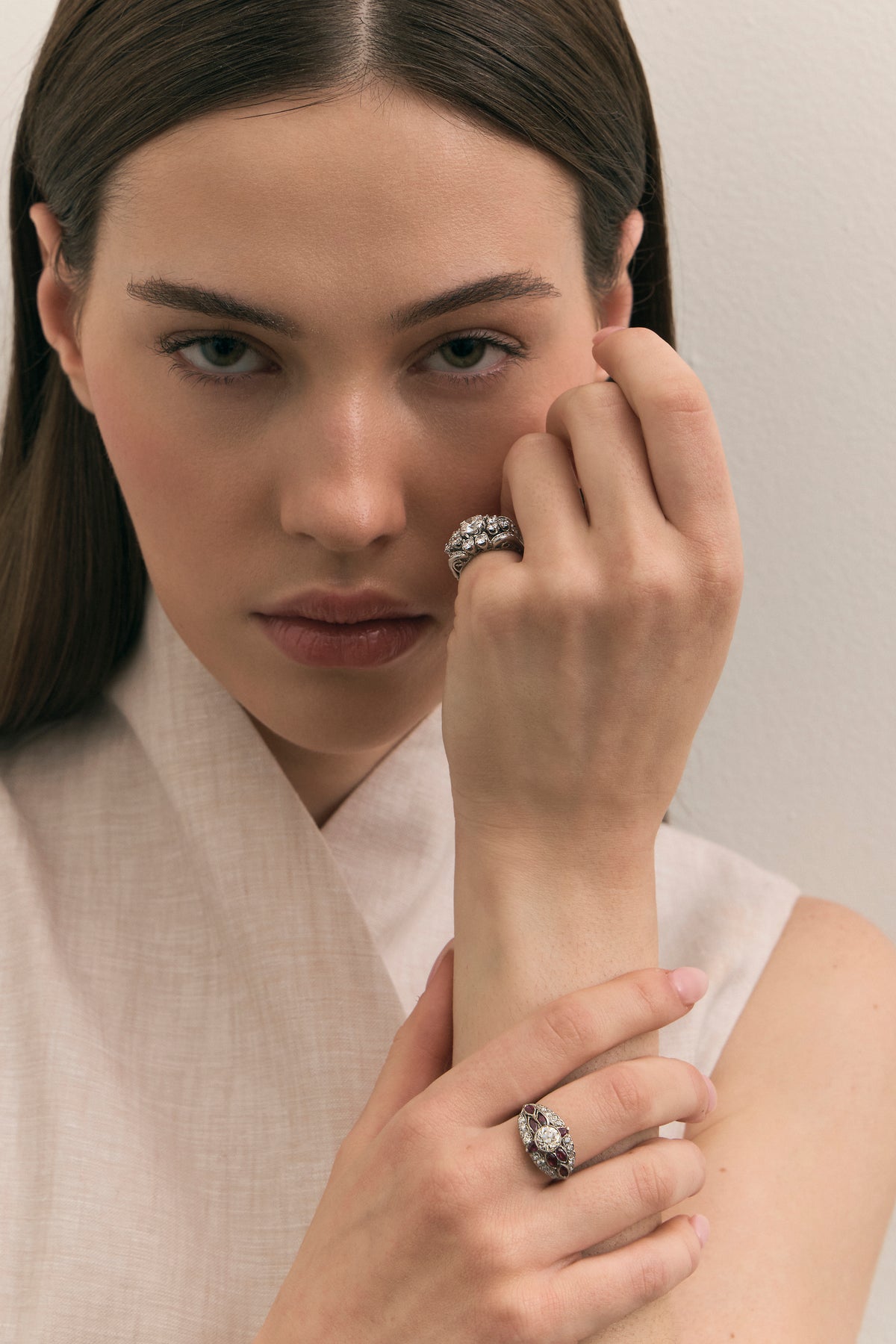 Vintage Celestial Diamond Ring