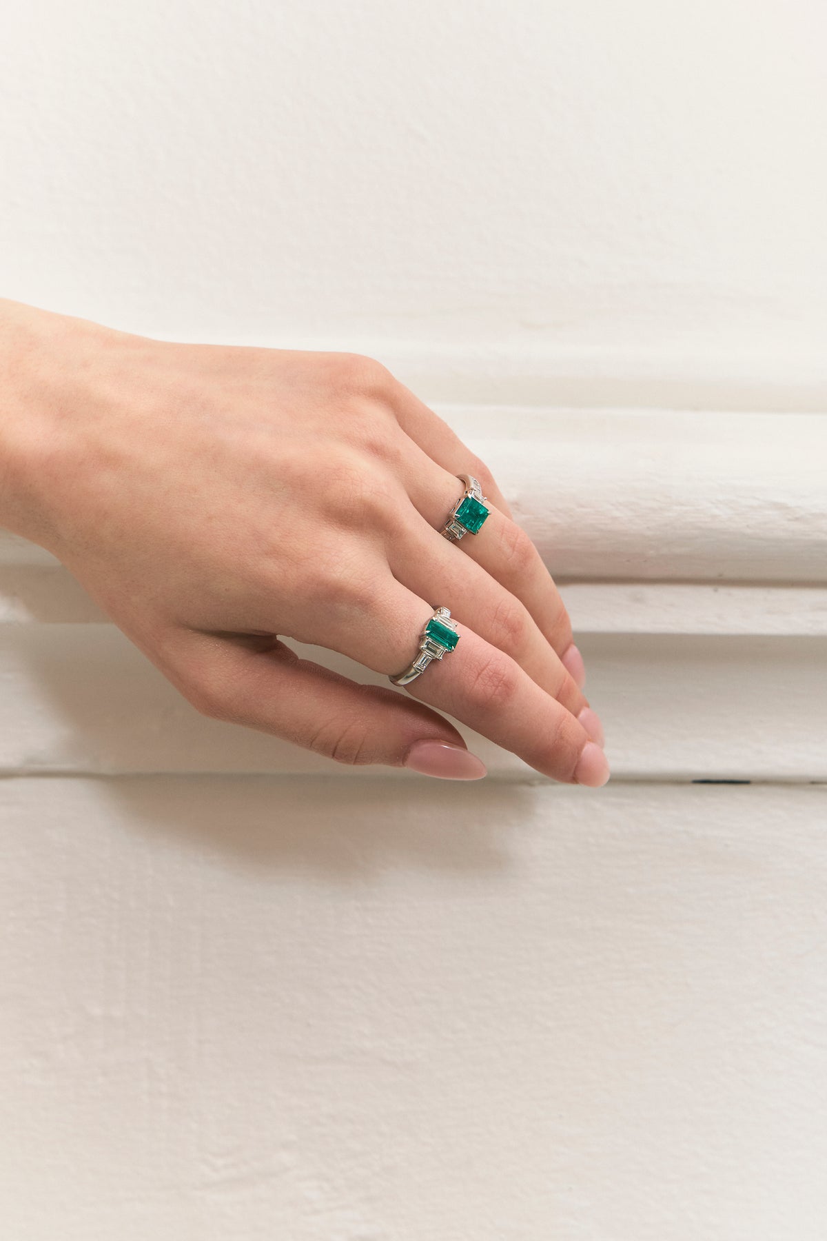 Emerald Stepped Ring