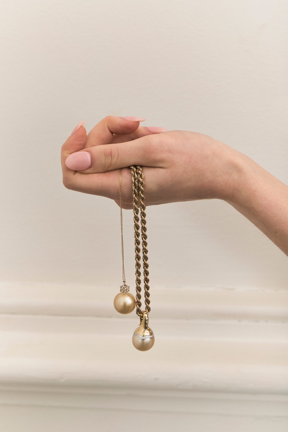 Golden Pearl Necklace