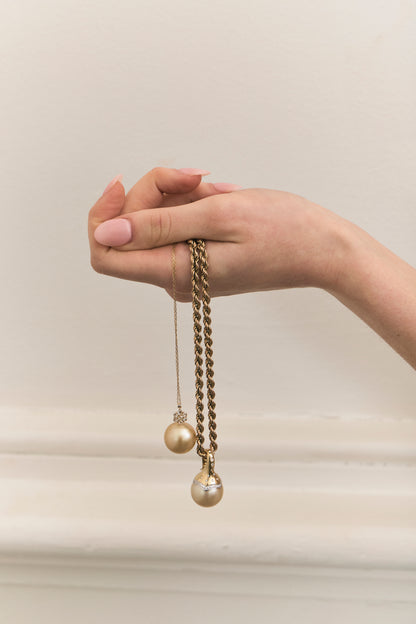Golden Pearl Necklace