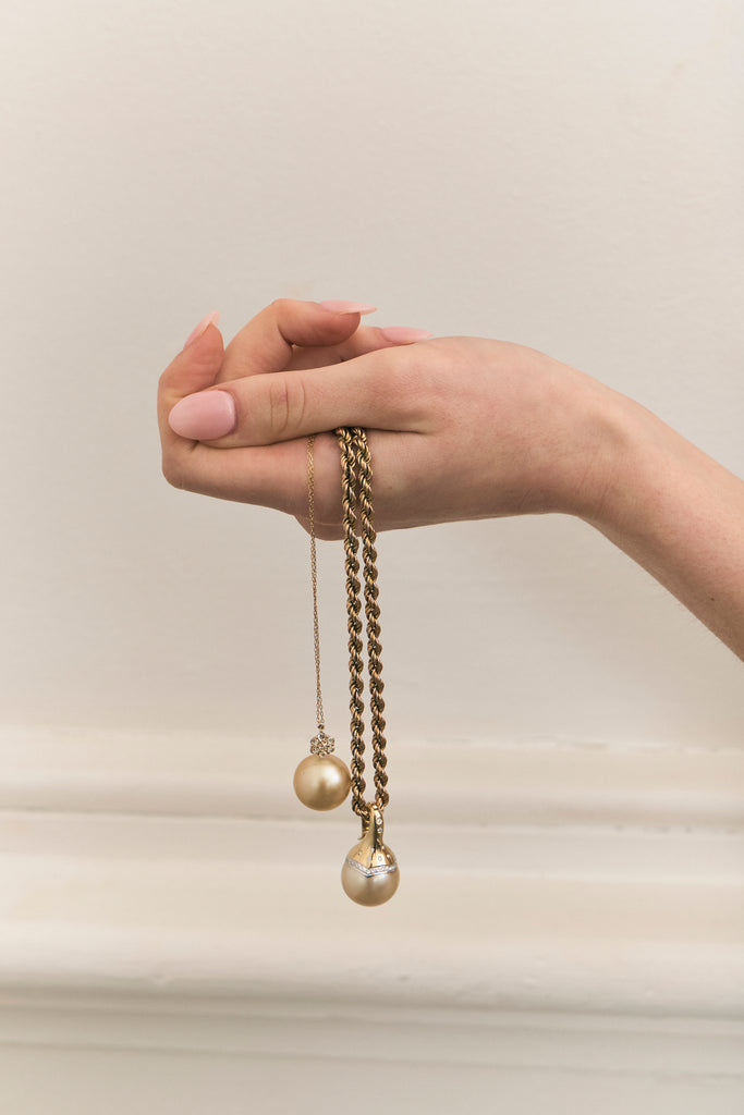 Golden Pearl Necklace