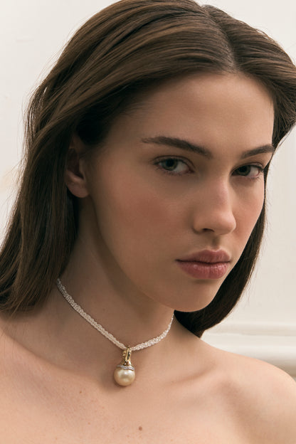 Golden Pearl Pendant
