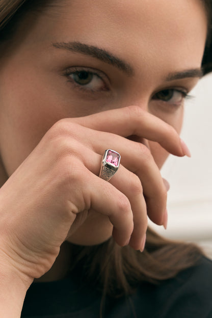 East-West Tourmaline Ring