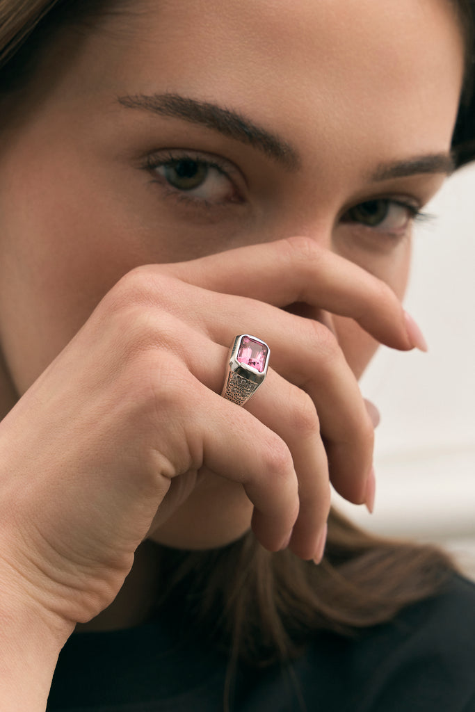 East-West Tourmaline Ring