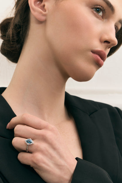 Sapphire Vintage Inspired Ring