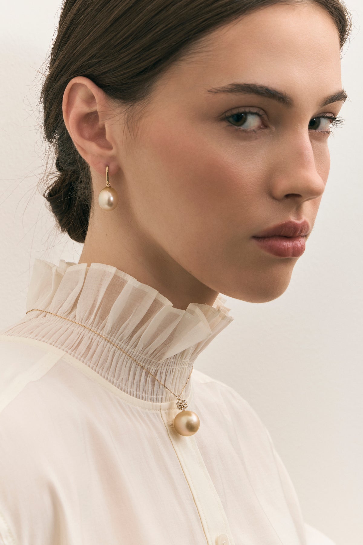 Golden Pearl Necklace