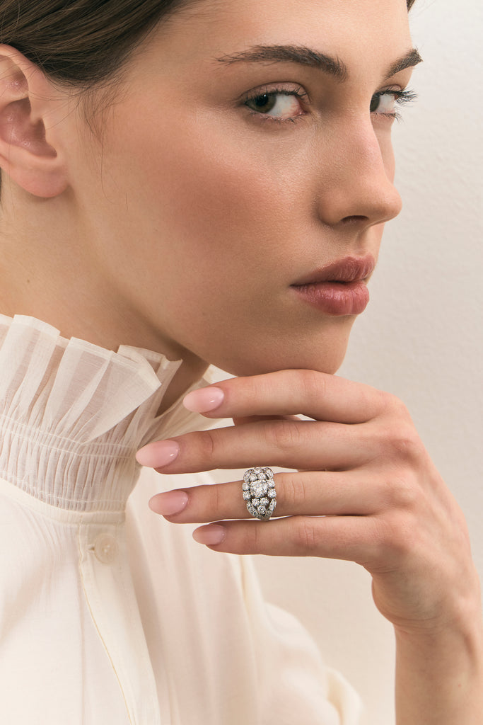 Vintage Celestial Diamond Ring