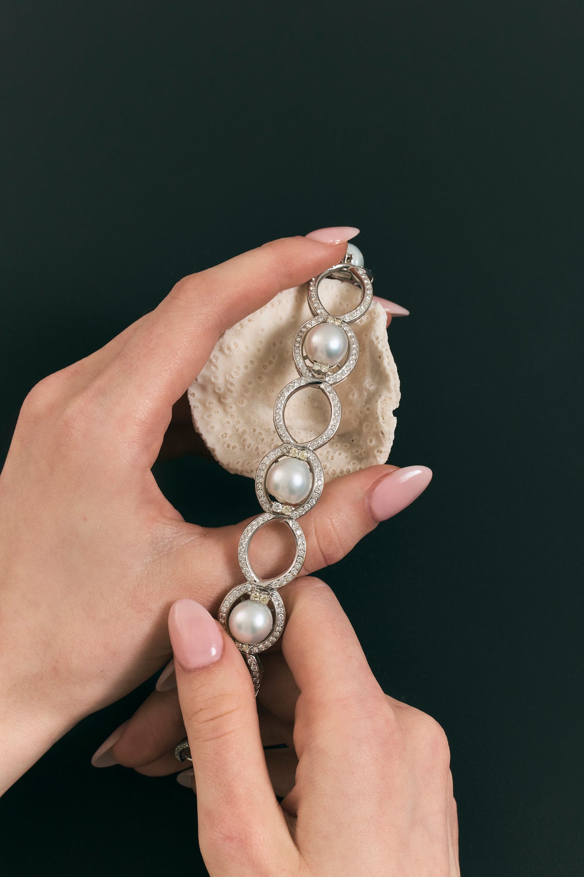 Pearl and Diamond Bracelet