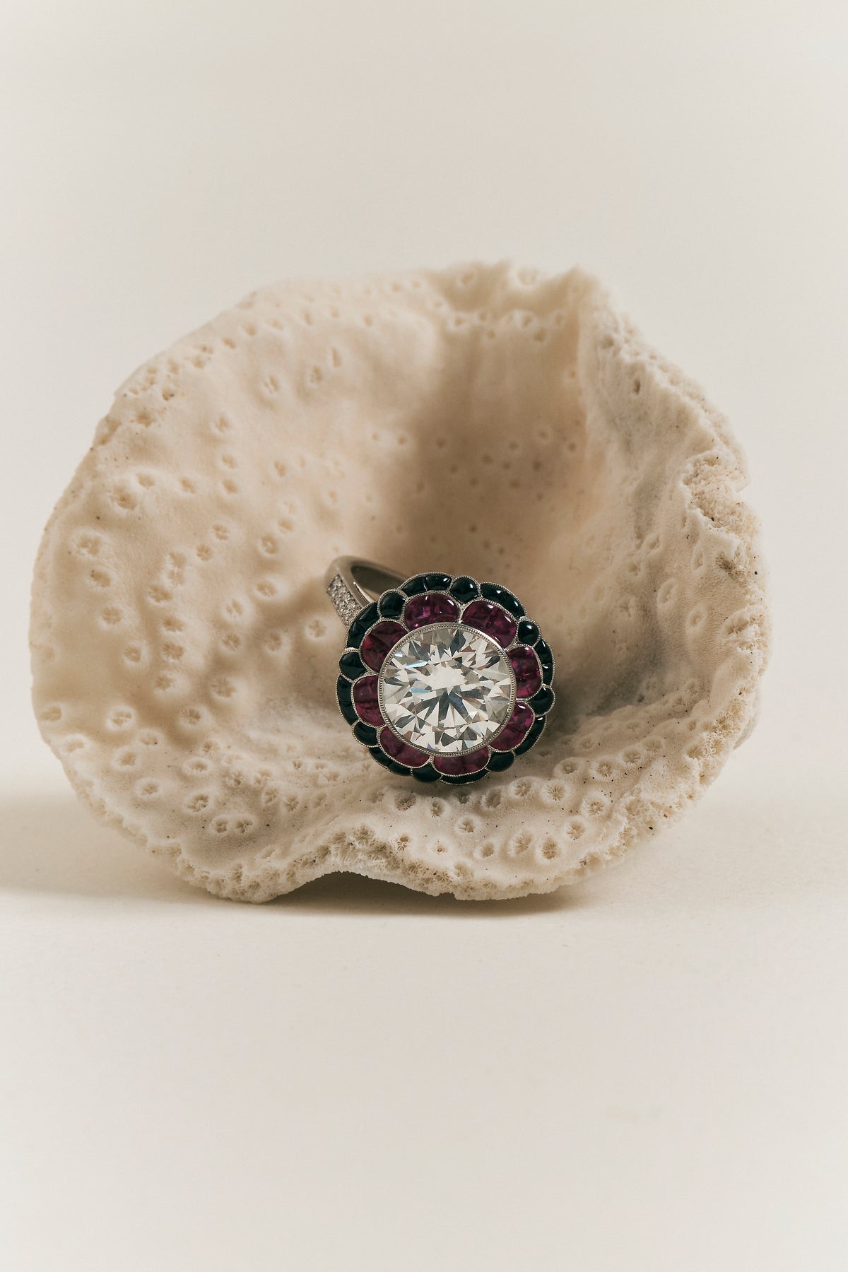 Floral Art Deco Design Ring