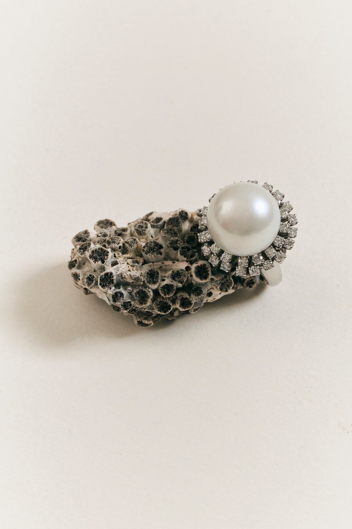 Pearl and Diamond Ring