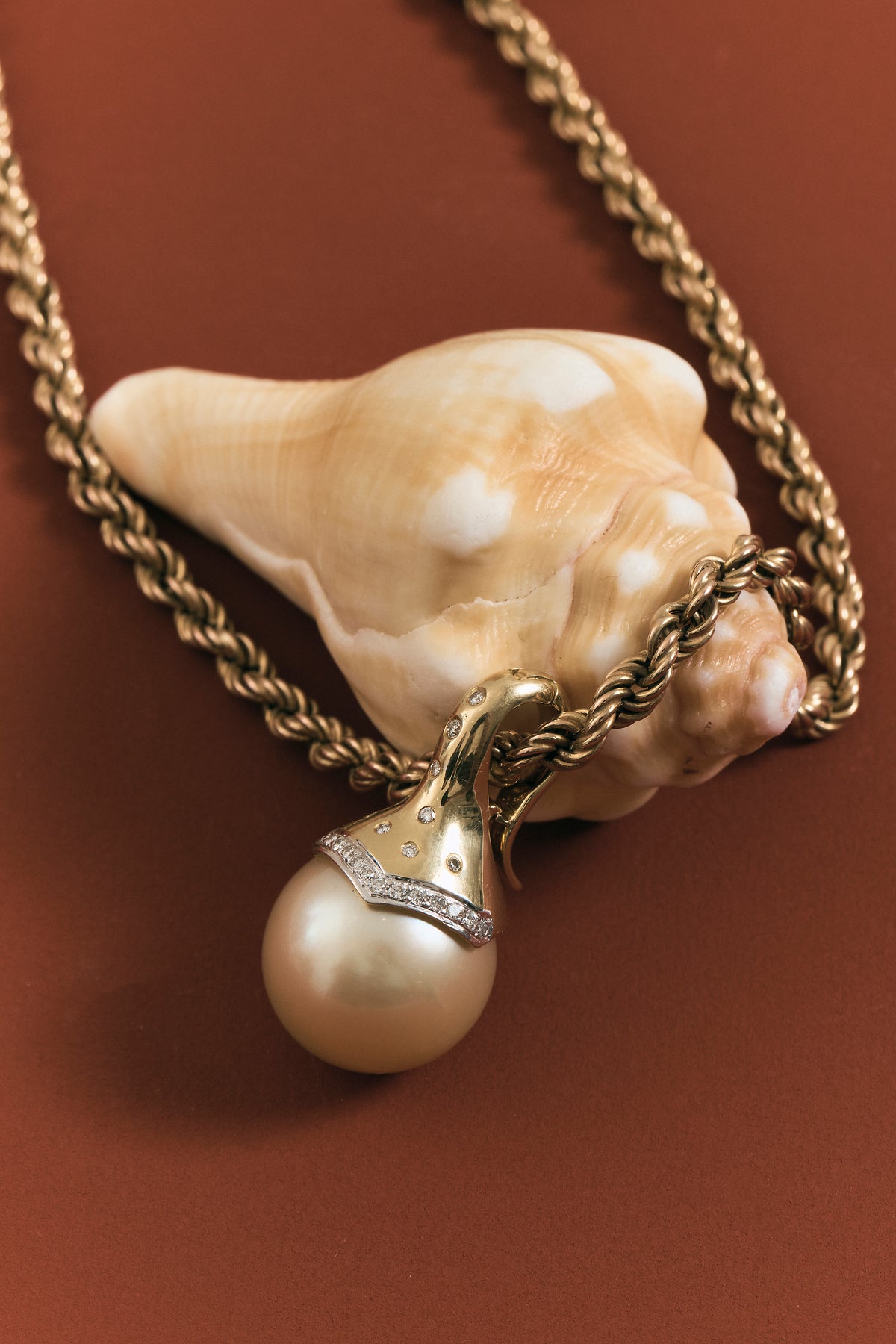 Golden Pearl Pendant