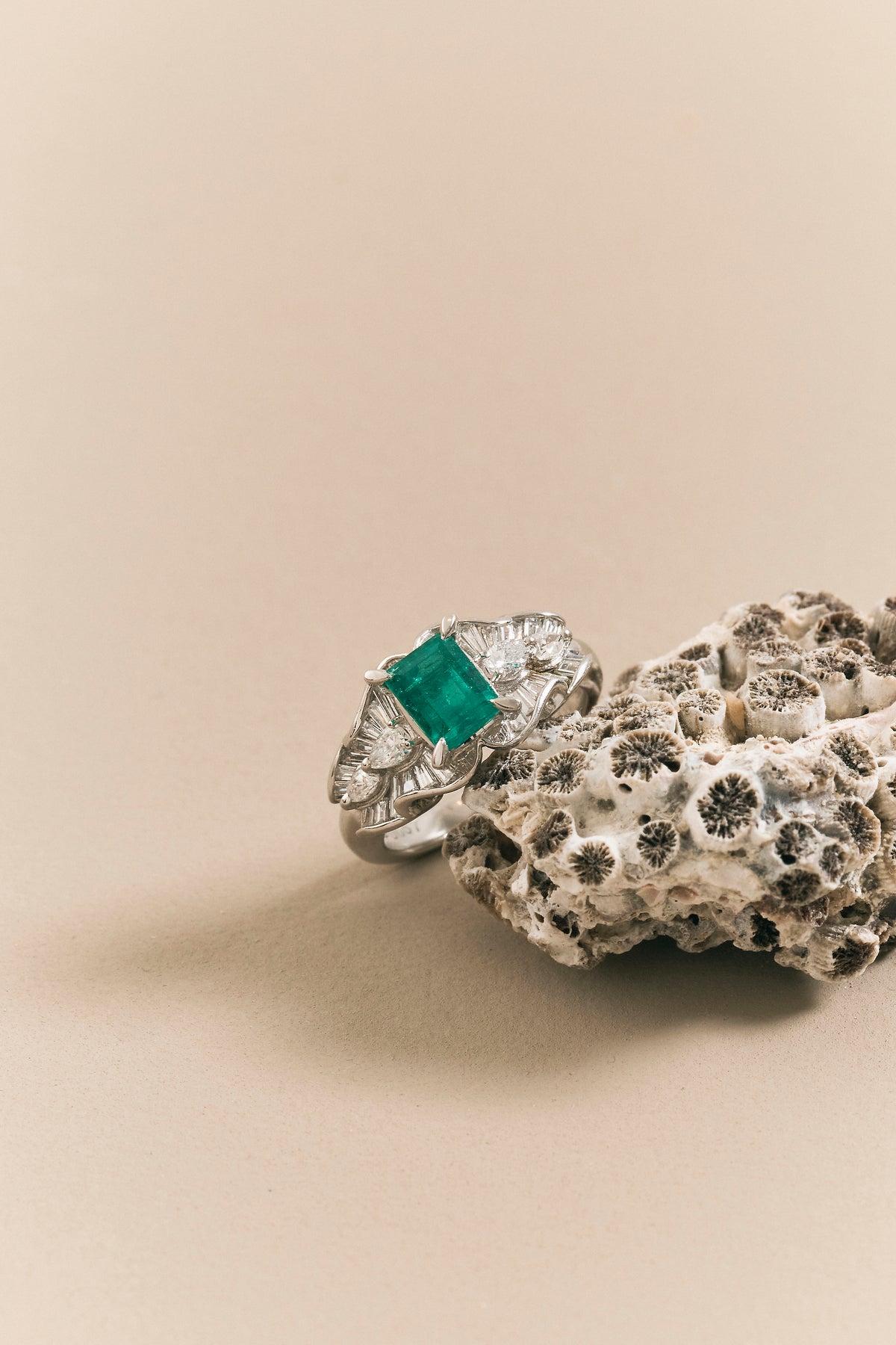 Emerald Vintage Inspired Ring