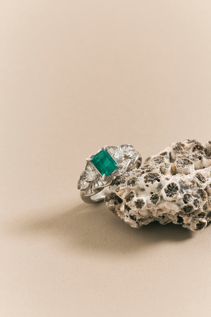 Emerald Vintage Inspired Ring