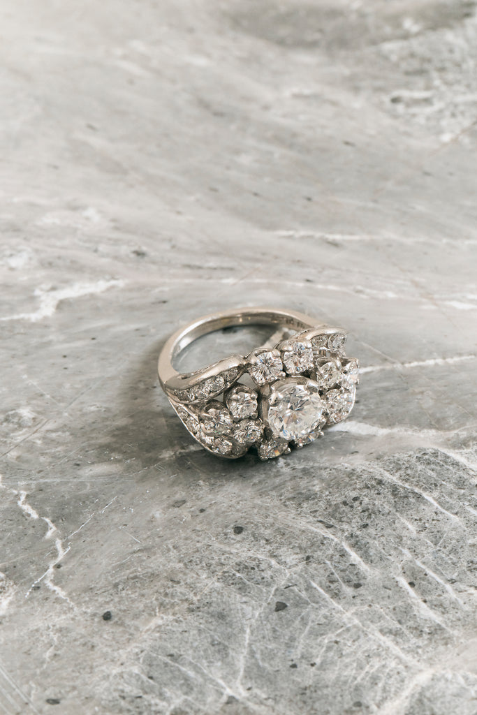 Vintage Celestial Diamond Ring
