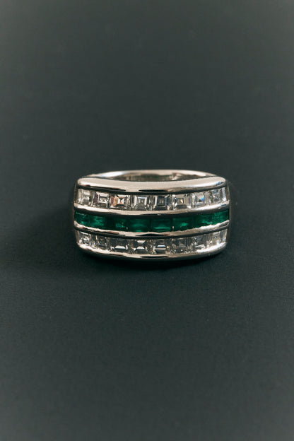 Emerald and Diamond Fusion Band