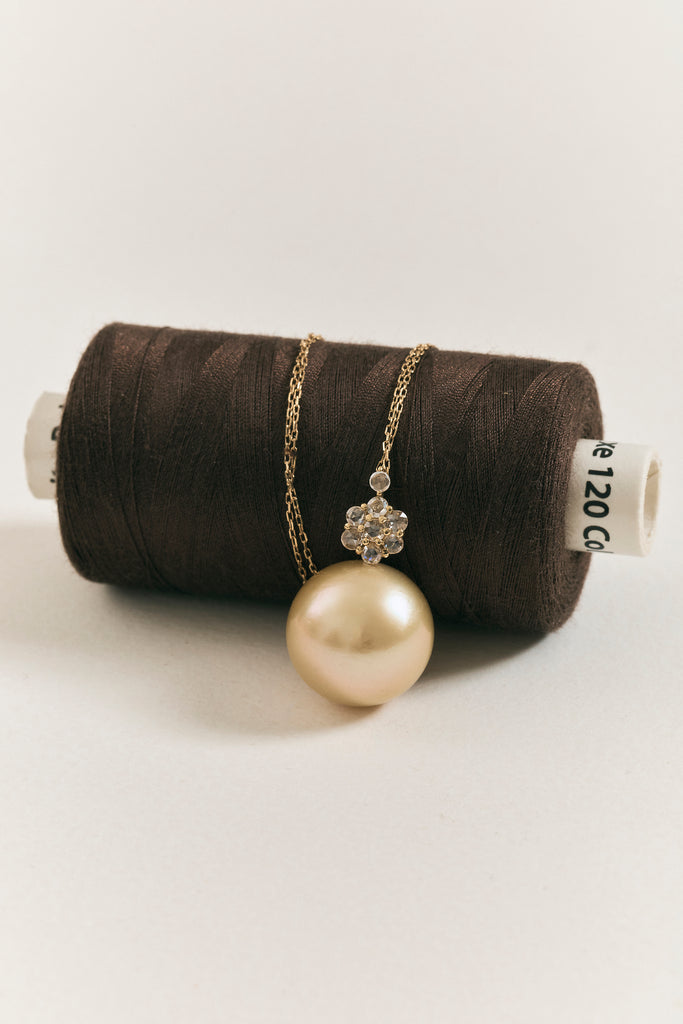 Golden Pearl Necklace