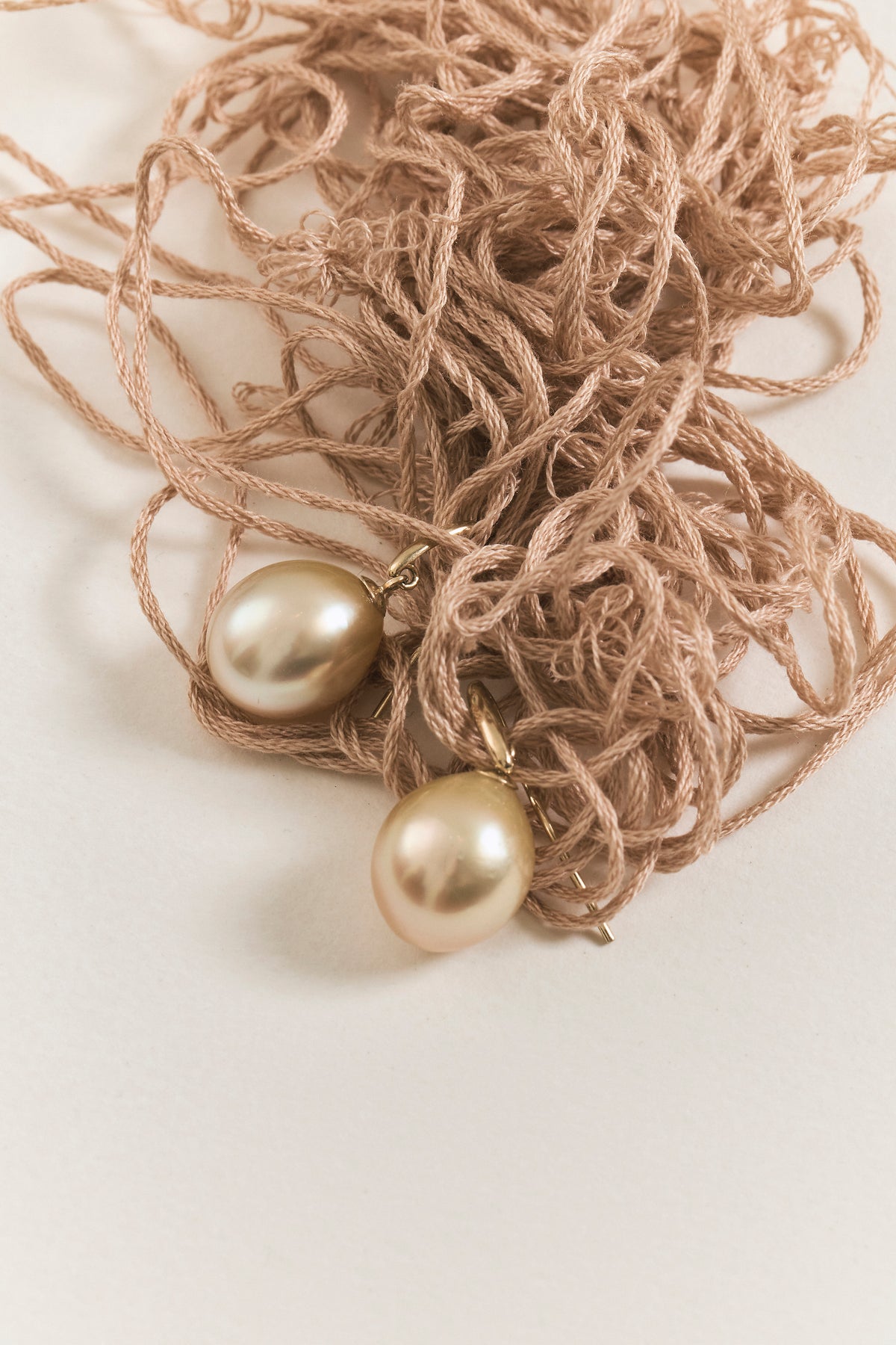 Golden Pearl Drop Earrings