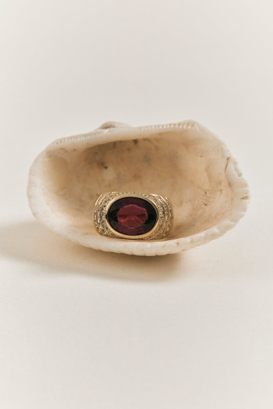 Rubellite Oval Ring