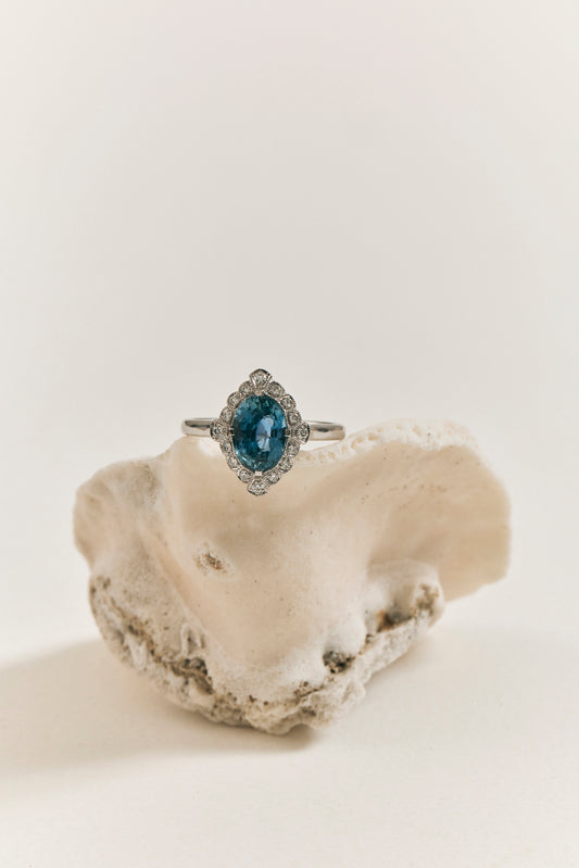 Sapphire Vintage Inspired Ring