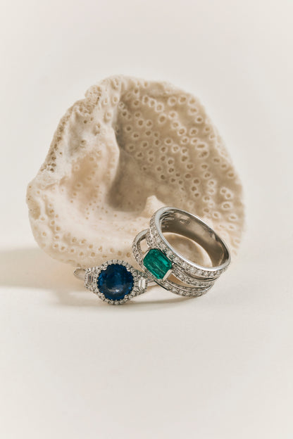 Sapphire Trilogy Ring