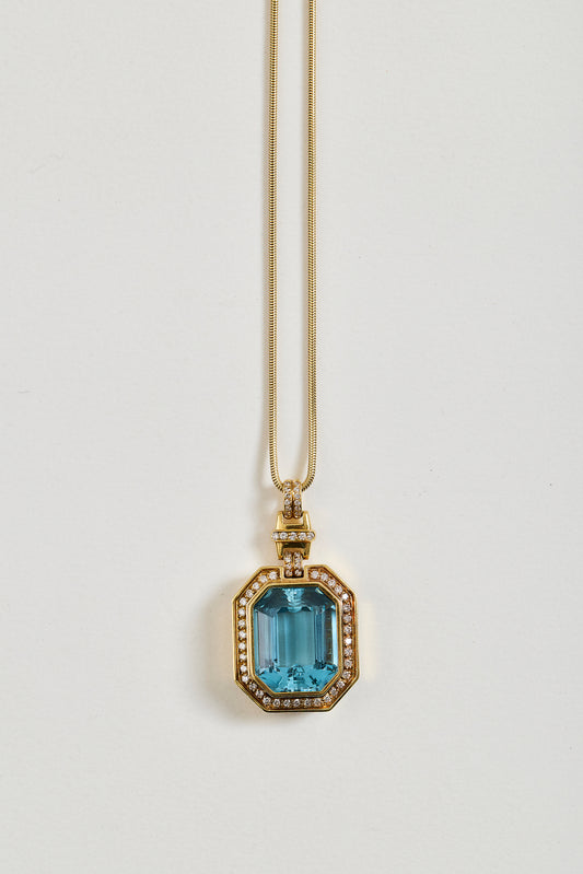 Santa Maria Vintage Aquamarine Pendant
