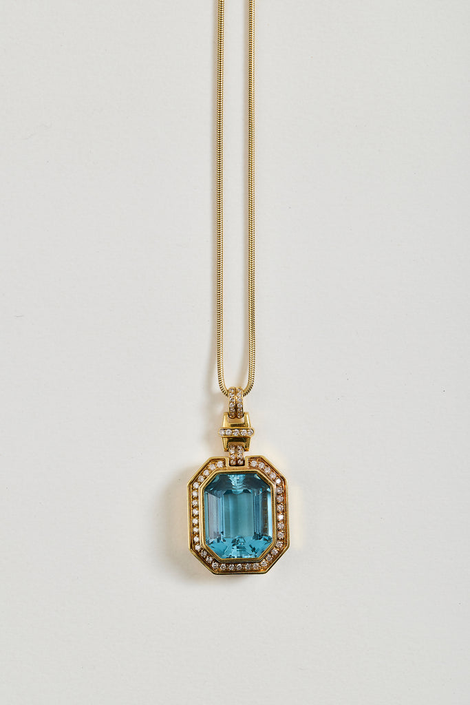 Santa Maria Vintage Aquamarine Pendant