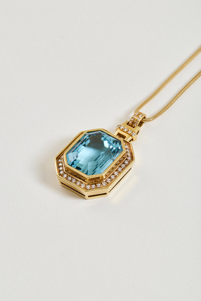 Santa Maria Vintage Aquamarine Pendant
