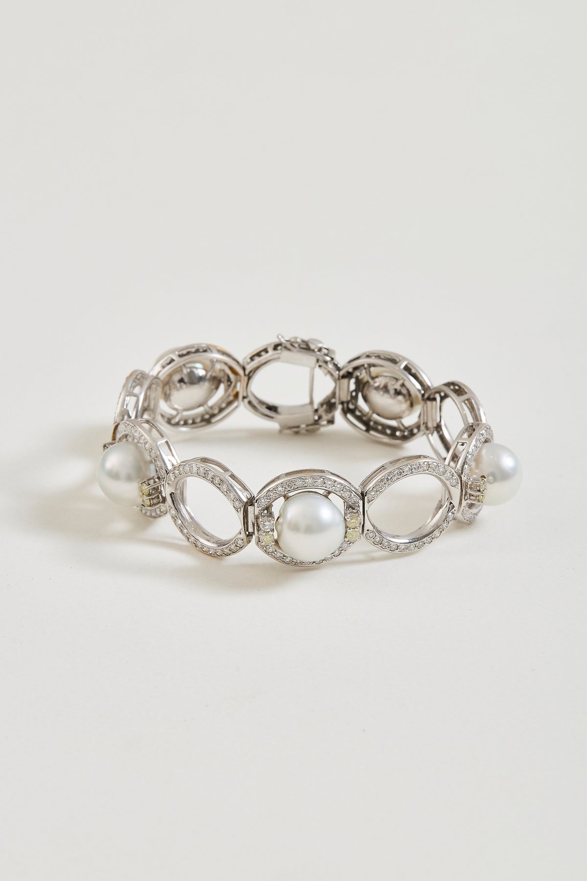Pearl and Diamond Bracelet