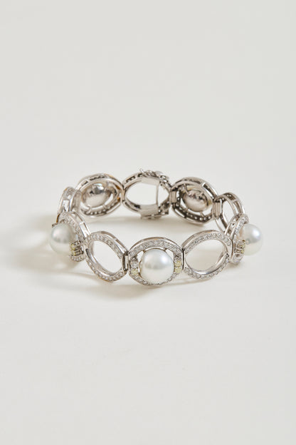 Pearl and Diamond Bracelet