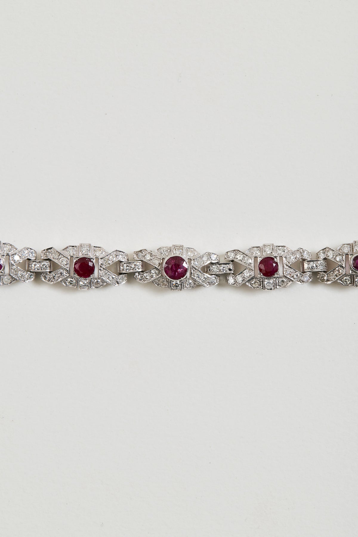Vintage Ruby and Diamond Bracelet