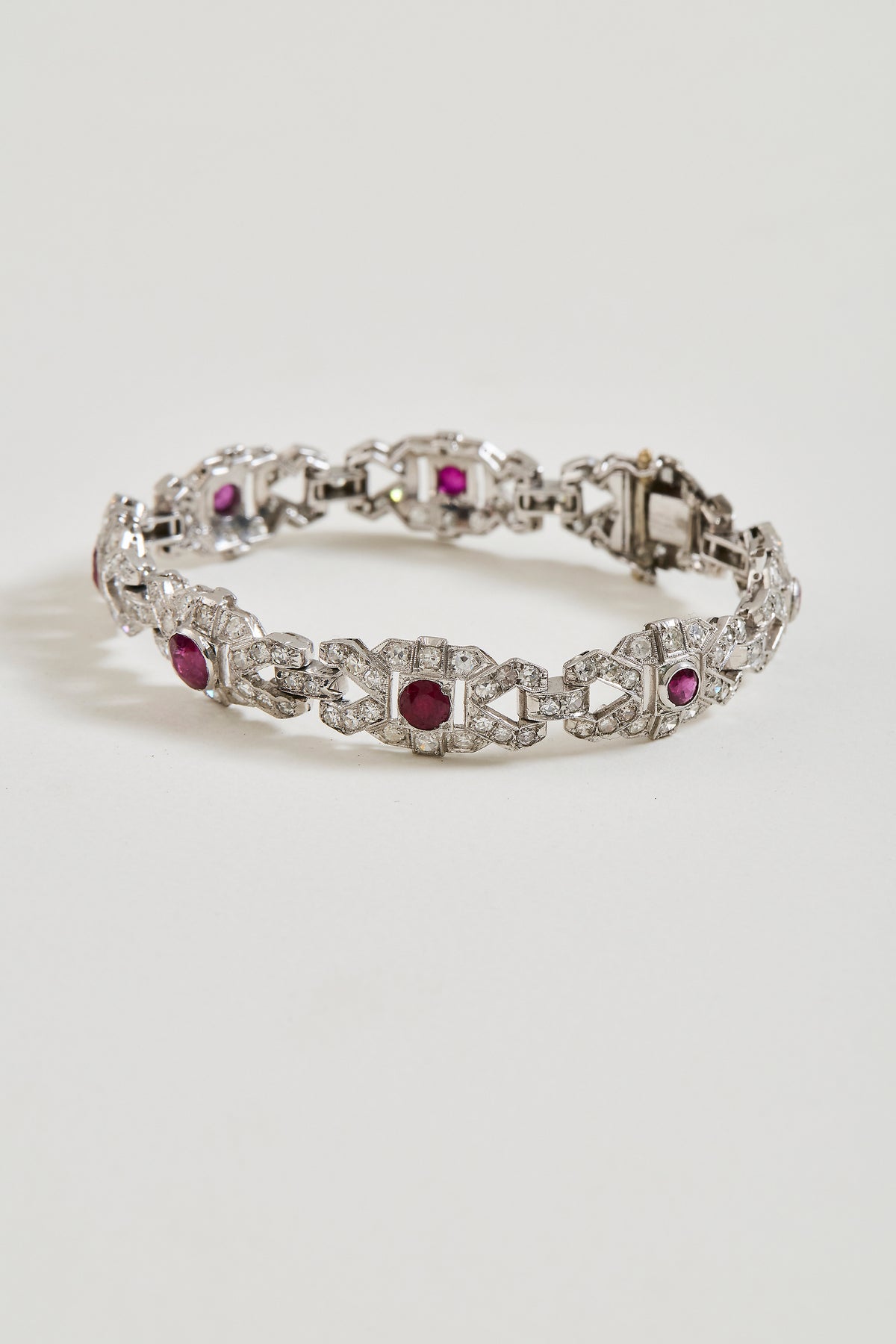 Vintage Ruby and Diamond Bracelet