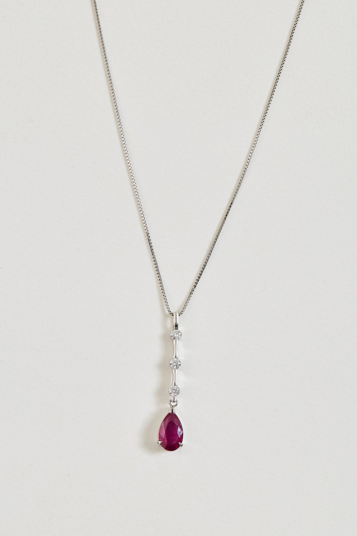Ruby Drop Necklace