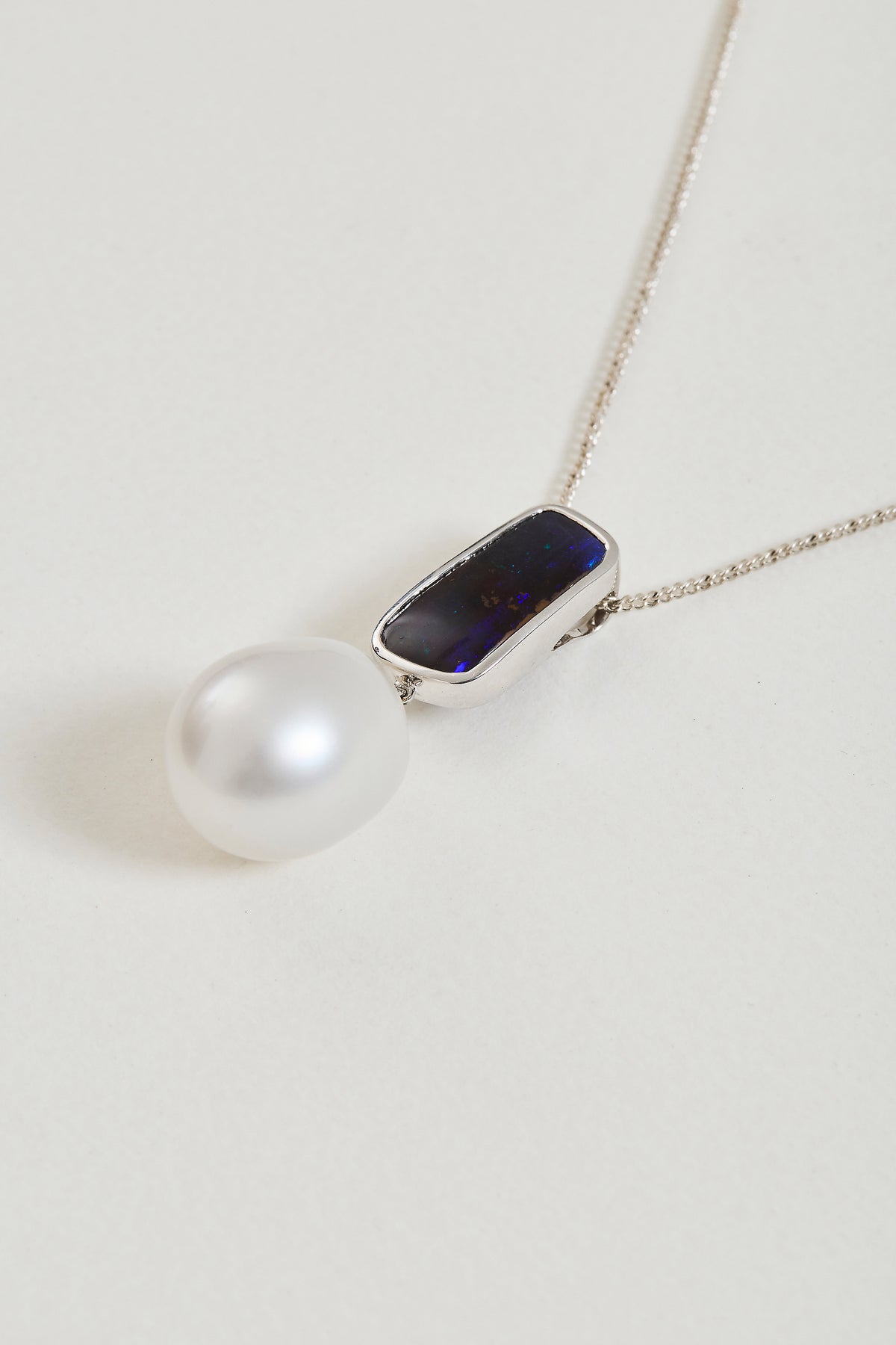 Pearl and Opal Necklace