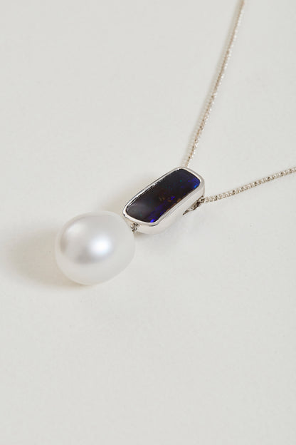 Pearl and Opal Necklace