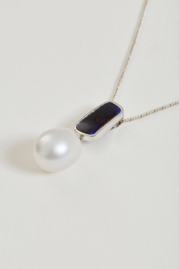 Pearl and Opal Necklace
