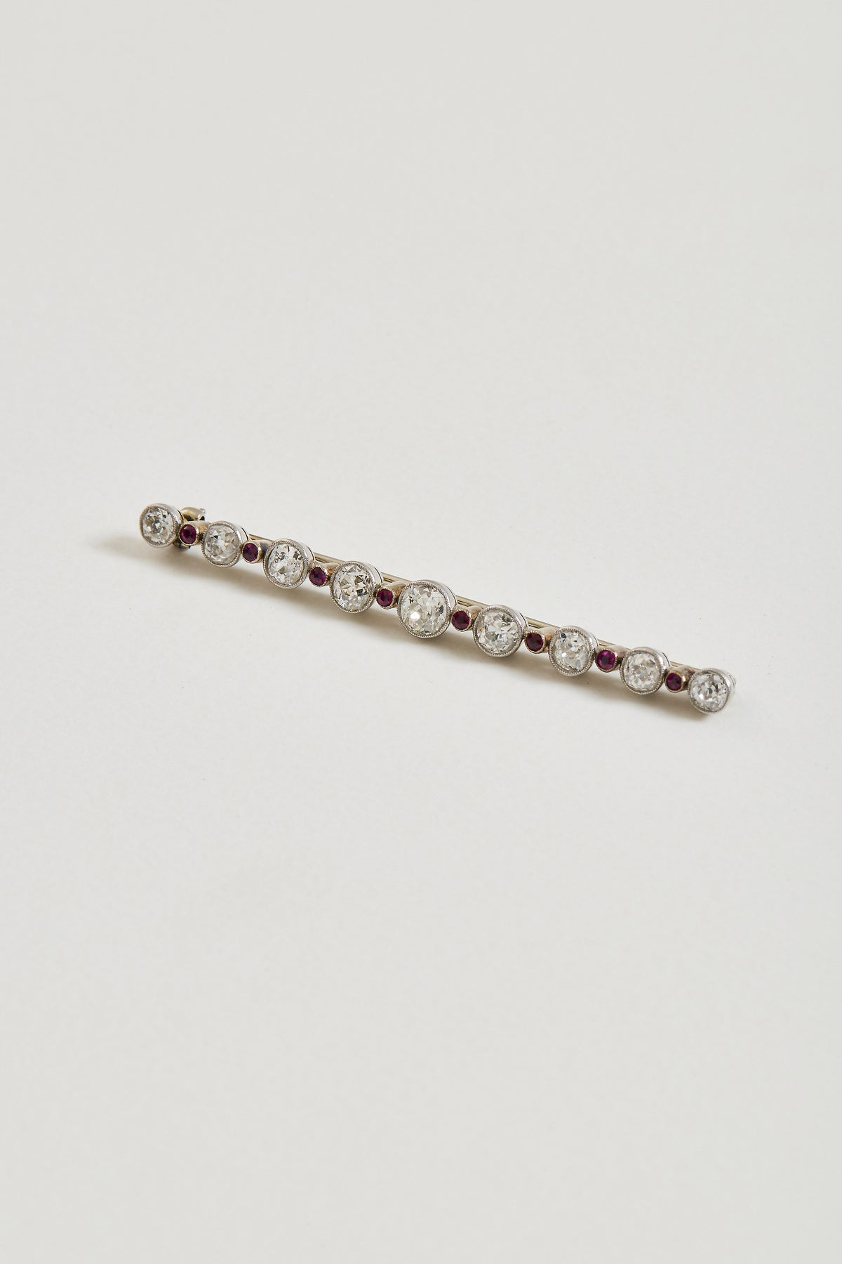 Art Deco Diamond Bar Brooch