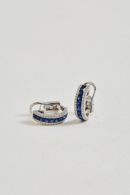 Midi Sapphire Huggies