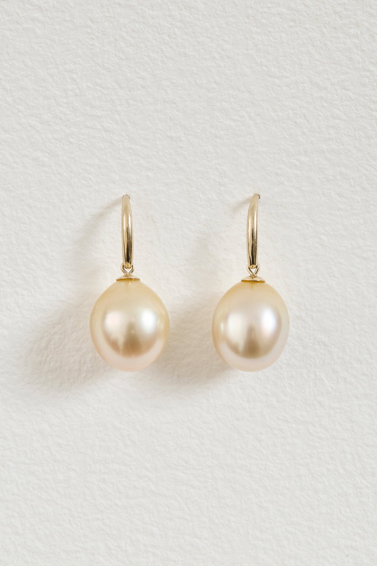 Golden Pearl Drop Earrings