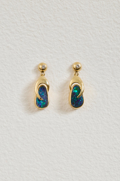 Boulder Opal Drop Earrings