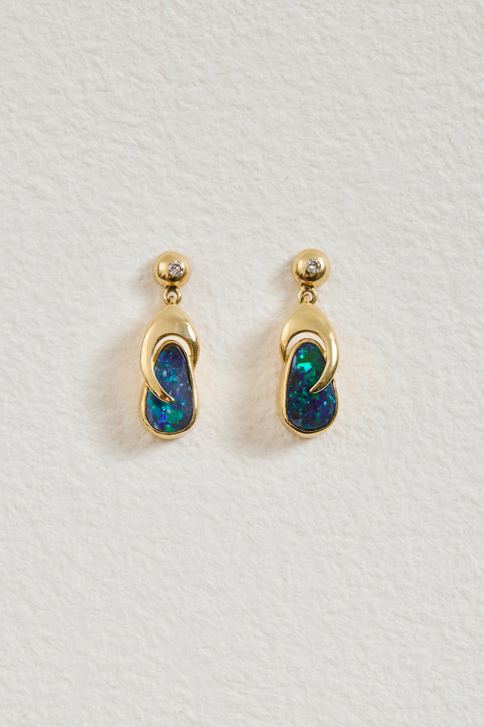 Boulder Opal Drop Earrings