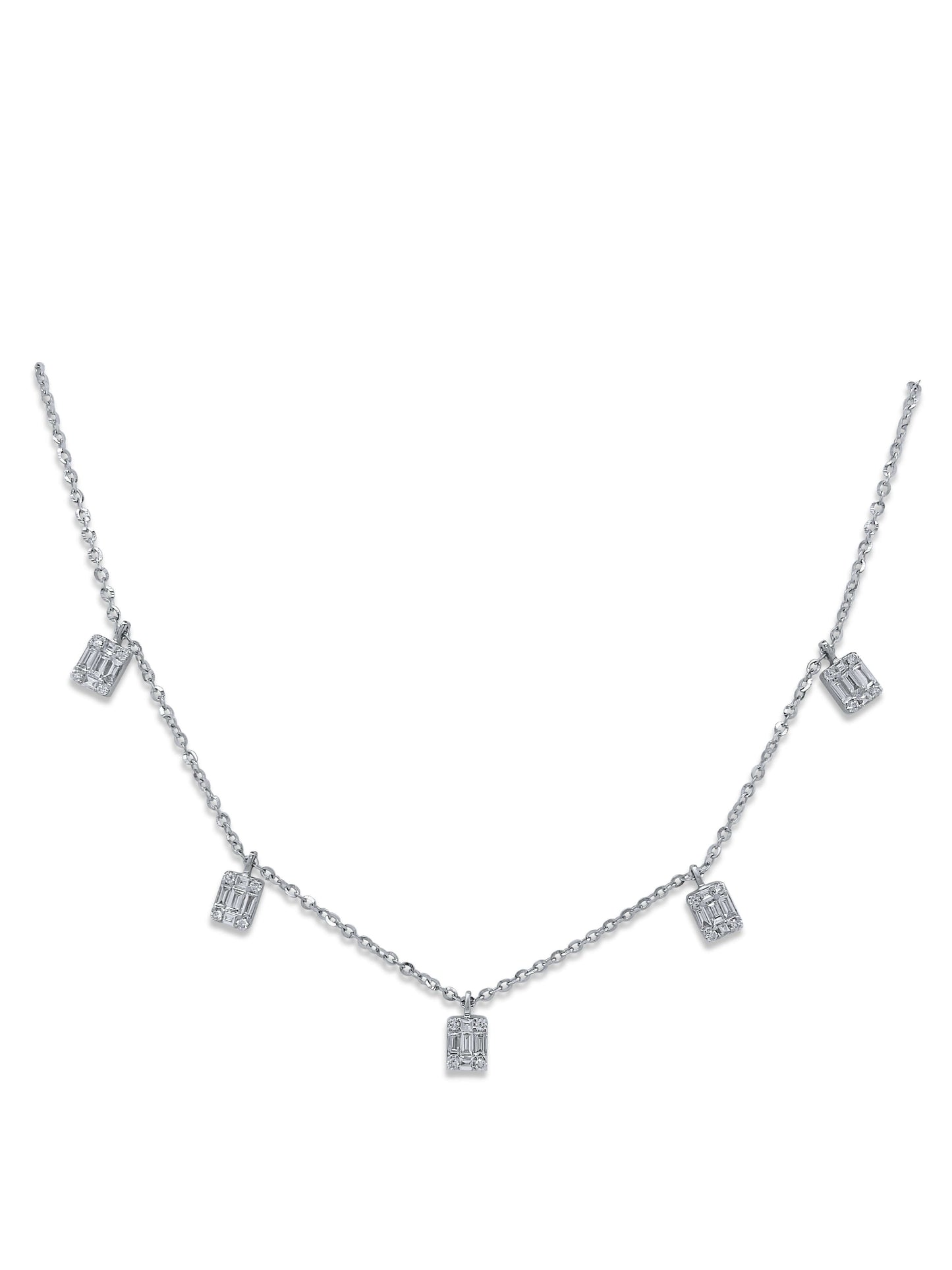 Diamond Floating Deco Necklace