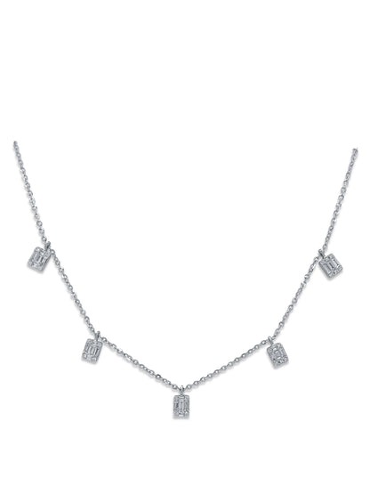 Diamond Floating Deco Necklace