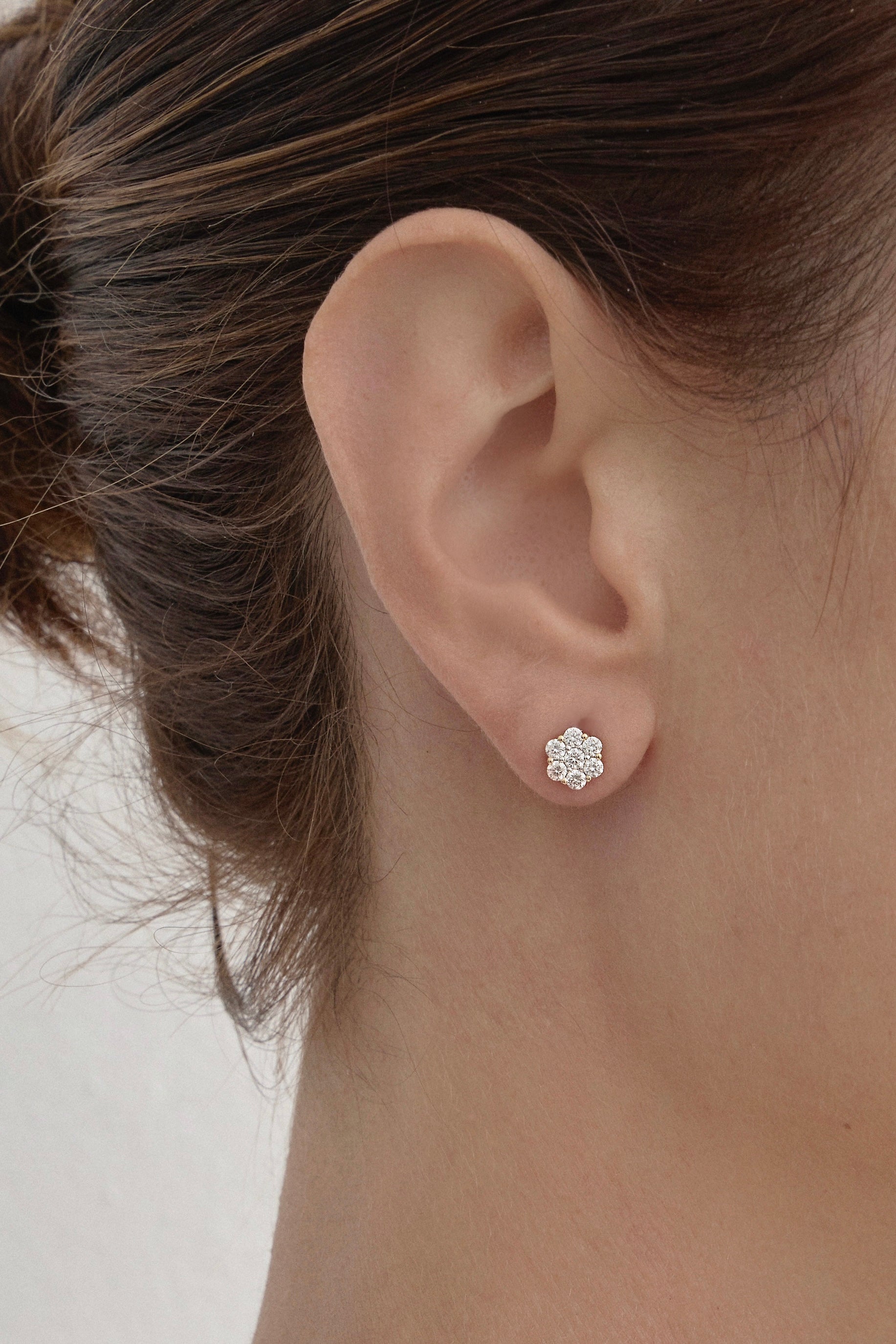 Diamond Flora Studs