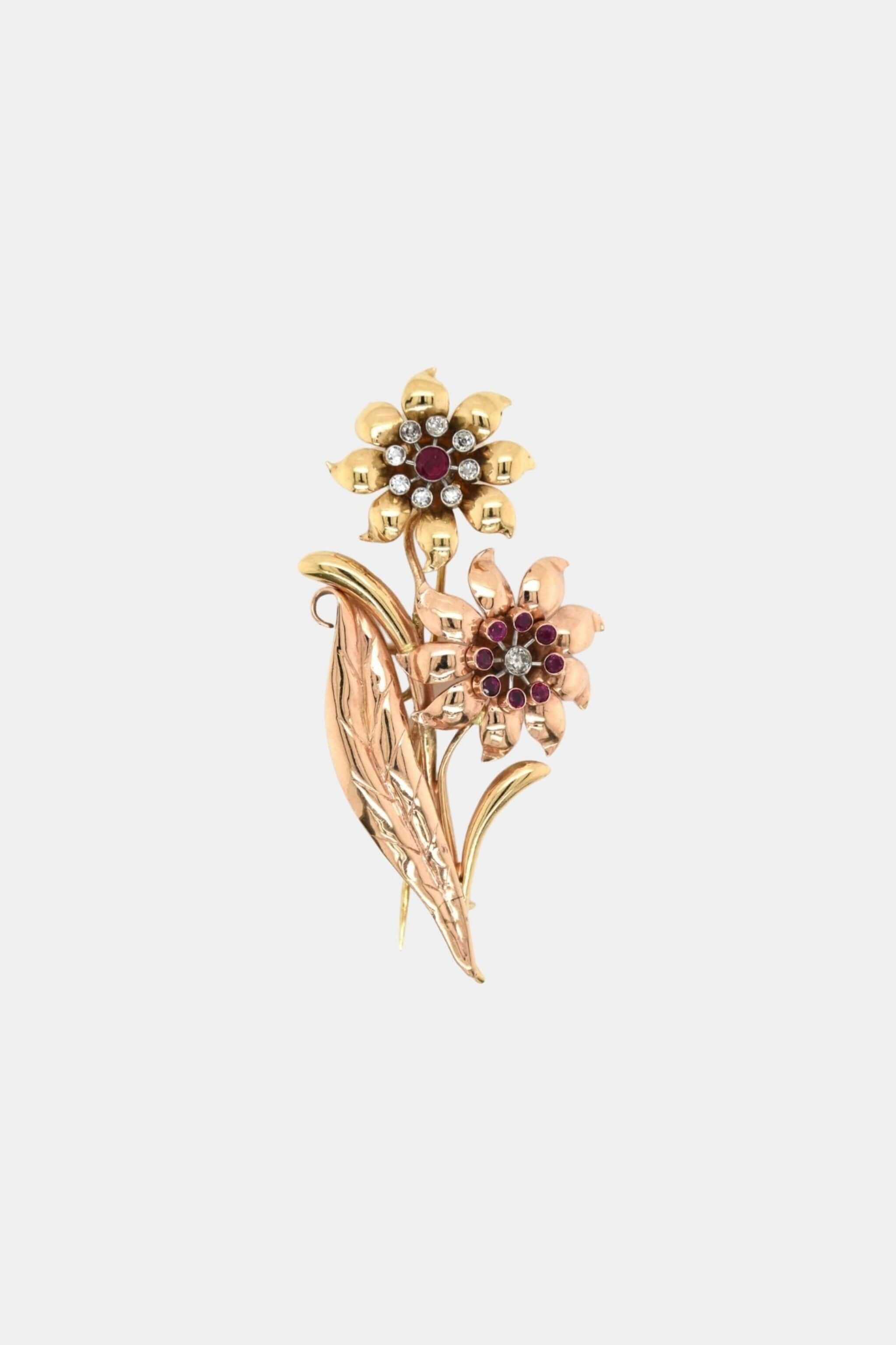 Vintage Floral Brooch