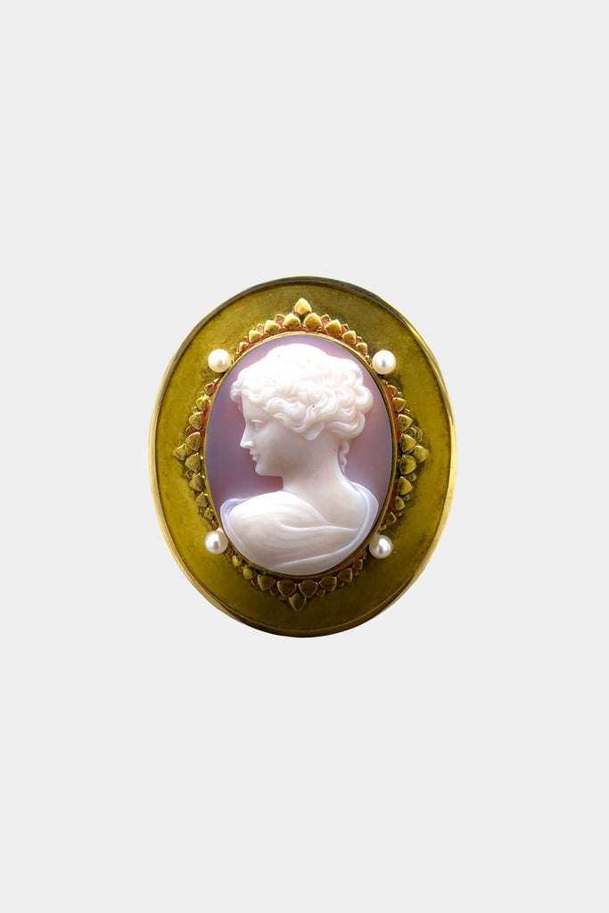 Art Nouveau Cameo Brooch