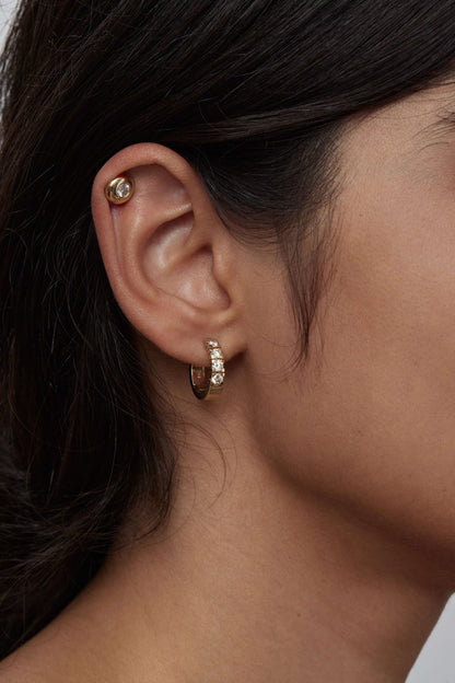 Diamond Blob Studs